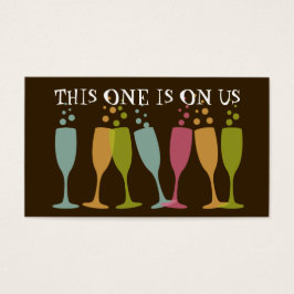 Bolha champanhe dançando vitrine