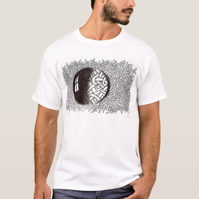 Bolha em linhas t-shirt (Frente)