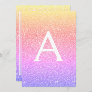 Bolha Rosa Púrpura, Brilhante, Batismo Convite