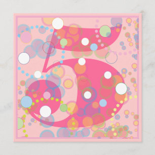 Bolhas coloridas algum convite de aniversário da