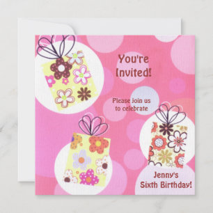 Bolhas Convite de Aniversário