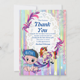 Bolhas de Bebê e Cartões de agradecimentos de Unic