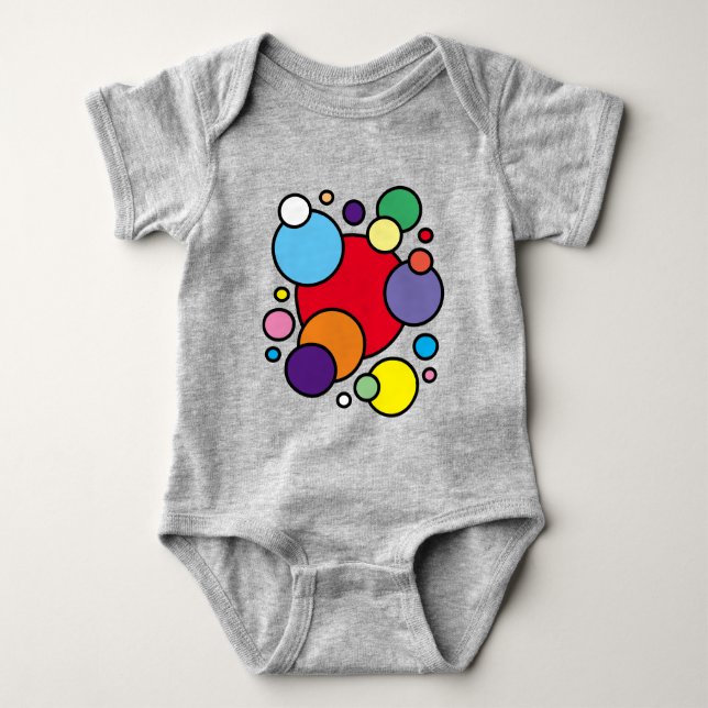 Bolhas de Bebê Onsie T-Shirt (Frente)