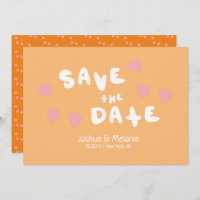 Bolhas de Groovy Corações desenhados à mão Salvem