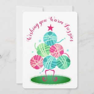 Bolhas de malha em árvore de fios Cartão de Natal