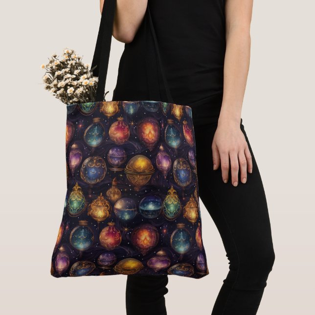 Bolhas de Natal Tote Bag (Close Up)