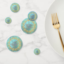 Bolhas de Teal Suave Elegante