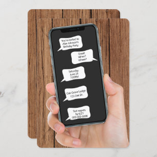 Bolhas de Texto para Convite de Festa de aniversár