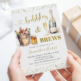 Bolhas e Brechas Convite para Chá de Casal