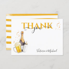 Bolhas e Cartões de agradecimentos de cerveja