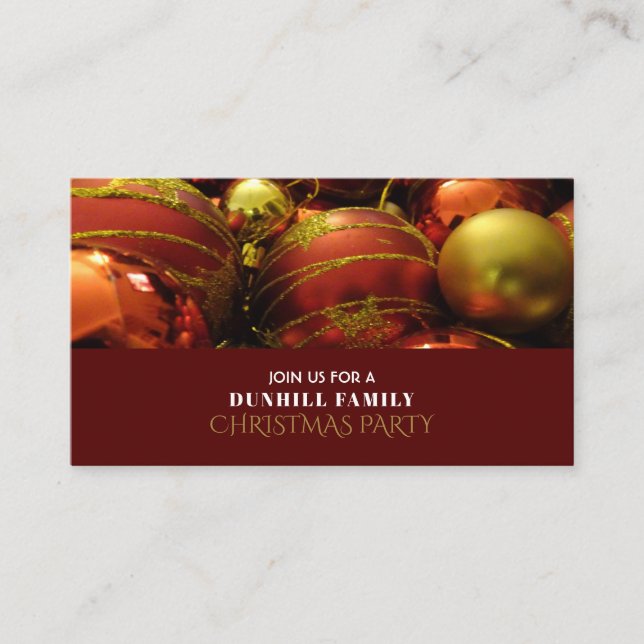 Bolhas festivas, convite para ingressos de Natal (Frente)