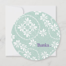 Bolhas Florais Bolinhas Pato Cartões de agradecime