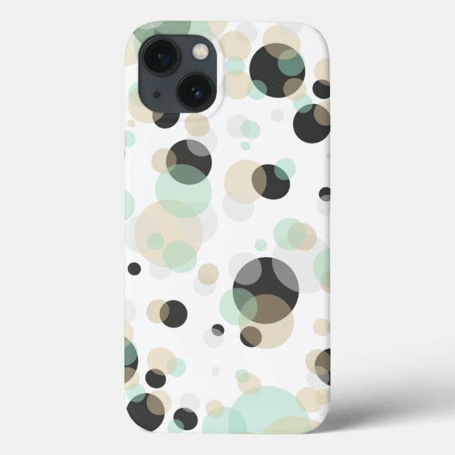 Bolhas Geométricas Elegantes em Cor Personalizada (Verso)