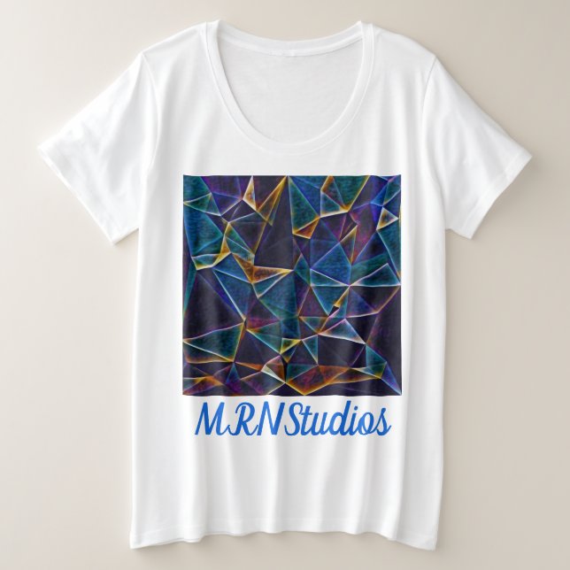 Bolhas Quebradas Mais Camisa T De Tamanho (Frente do Design)