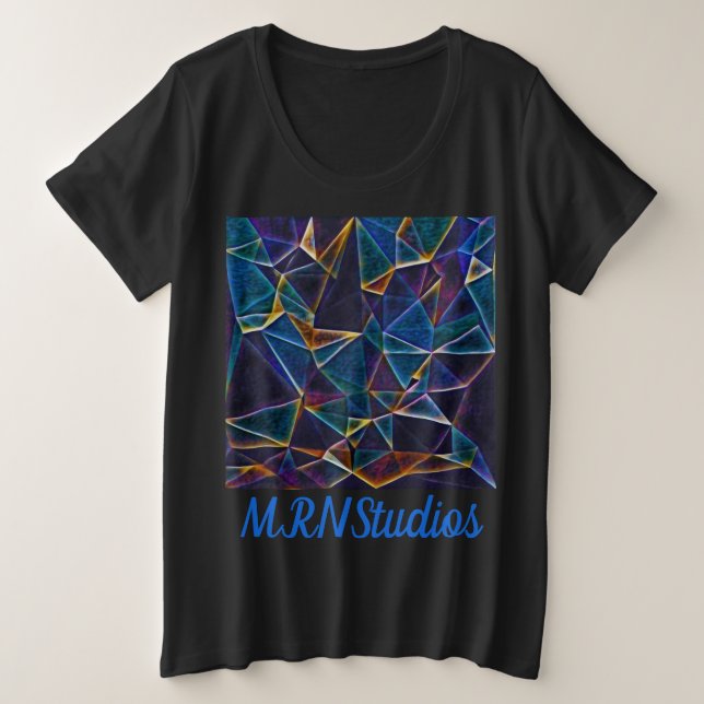 Bolhas Quebradas Mais Camisa T De Tamanho (Frente do Design)