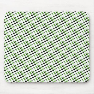 Bolhas retros Mousepad da verde azeitona
