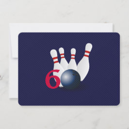 Boliche, convite do aniversário do jogador 60th