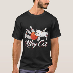 Boliche De Gato beco Camisa Engraçada Boliche De B