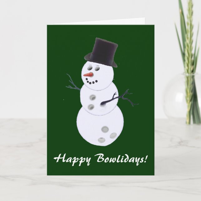 Boliches Apresentam Cartões de Natal (Frente)