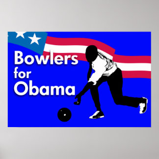 Boliches para Obama Poster
