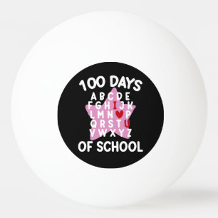 Bolinha De Ping Pong 100 Dias De Escola Alfabeto 100º Dia Professor 