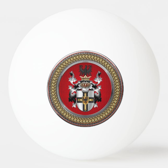 Bolinha De Ping Pong [400] Brasão Teutonic da ordem (Frente)