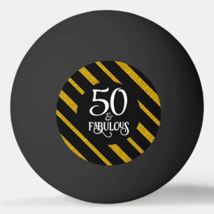 Bolinha De Ping Pong 50 e Fabuloso Preto e Dourado