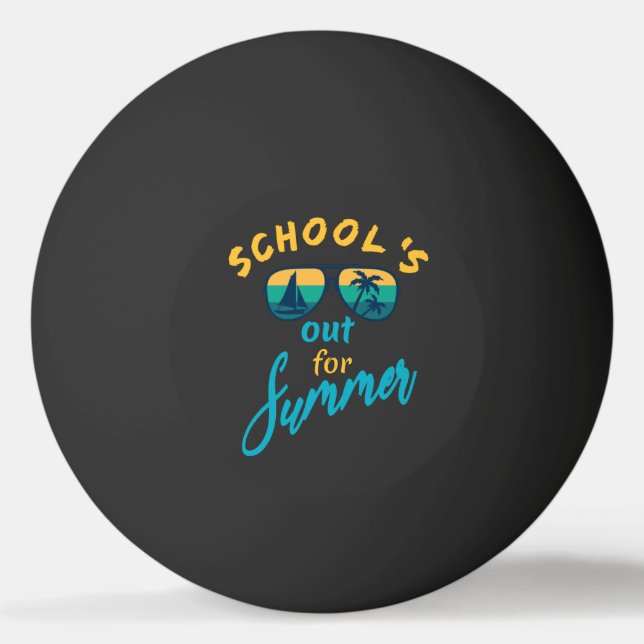 Bolinha De Ping Pong A escola está fora no verão (Frente)