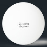 Bolinha De Ping Pong A graduação mínima simples de parabéns adiciona<br><div class="desc">design</div>