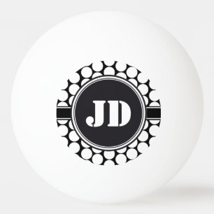 Bolinha De Ping Pong A grelha BIG DOTS é preta + o seu traseiro. & text