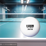 Bolinha De Ping Pong A lenda está aposentada<br><div class="desc">Este design foi criado através da arte digital. Pode ser personalizado na área fornecer ou personalizar escolhendo o clique para personalizar mais opções e alterando o nome, as iniciais ou as palavras. Você também pode alterar a cor e o estilo do texto ou excluir o texto de um design de...</div>