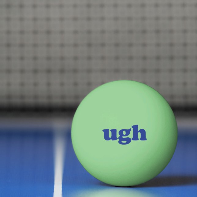Bolinha De Ping Pong A tipografia moderna azul brilha no escuro (Líquido)