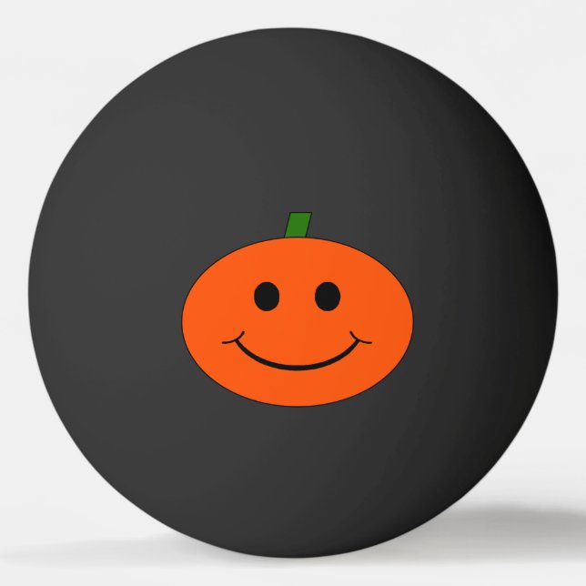 Bolinha De Ping Pong Abóbora de Halloween (Frente)