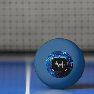 Bolinha De Ping Pong Abstrato de bolhas congeladas Monograma