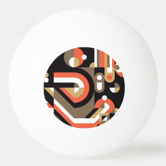 Bolinha De Ping Pong Abstrato geométrico: Design de Trabalho de arte fu