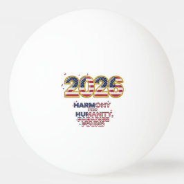 Bolinha De Ping Pong Adesivo de Paz Patriótica