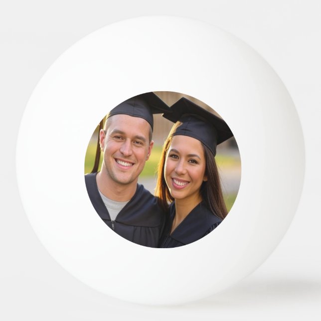 Bolinha De Ping Pong Adicionar Foto de Formatura Personalizar (Frente)