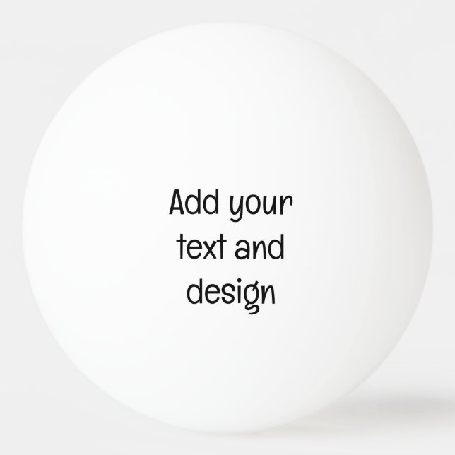 Bolinha De Ping Pong adicionar seu design (Frente)