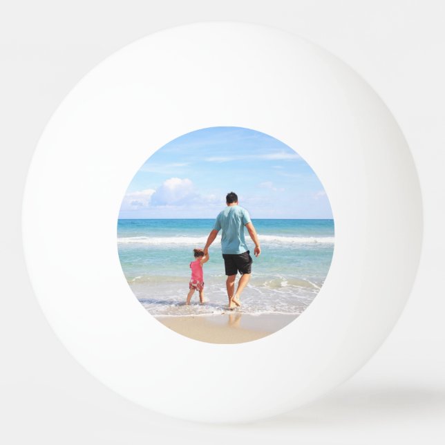 Bolinha De Ping Pong Adicionar sua própria foto e/ou texto (Frente)