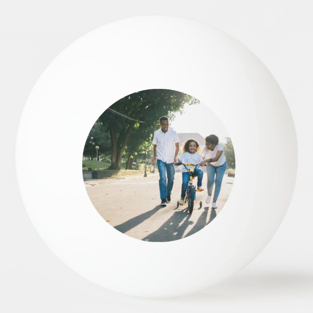 Bolinha De Ping Pong Adicionar Sua Própria Foto Personalizada (Frente)