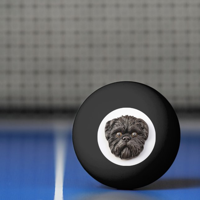 Bolinha De Ping Pong Affenpinscher Inspirado em 3D (Líquido)
