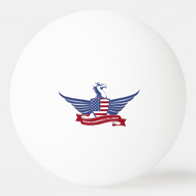 Bolinha De Ping Pong águia americana (Frente)