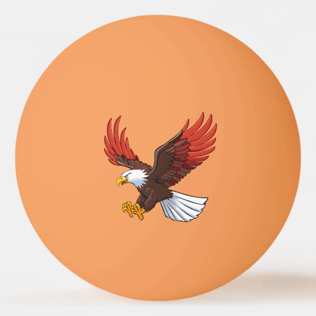 Bolinha De Ping Pong Águia majestosa em voo (Frente)