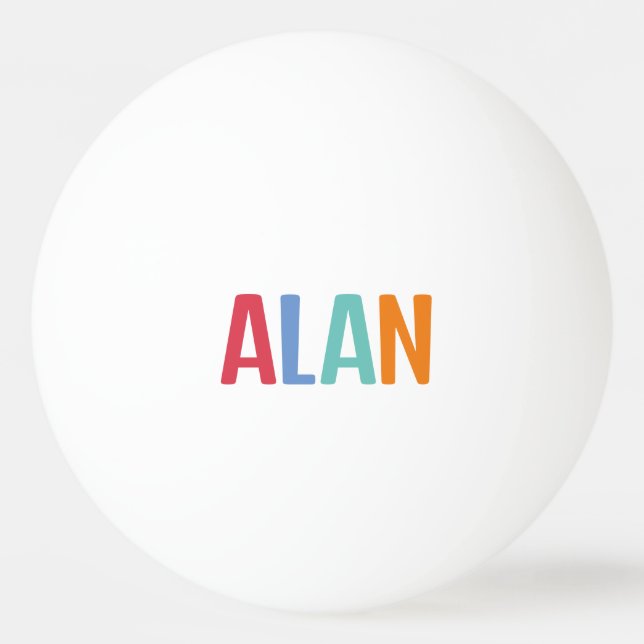Bolinha De Ping Pong Alan (Frente)