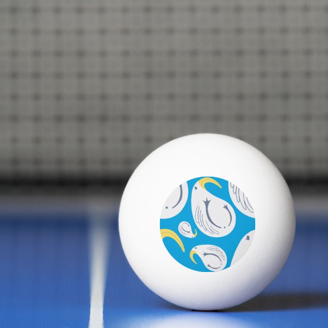 Bolinha De Ping Pong Albatroz - Tema Oceânico (Líquido)