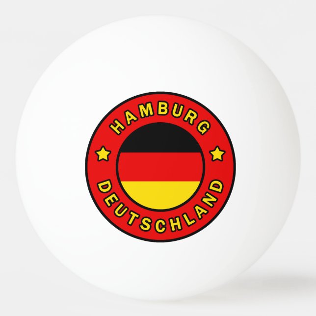 Bolinha De Ping Pong Alemanha de Hamburgo (Frente)