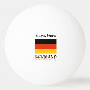 Bolinha De Ping Pong Alemanha e Bandeira da Alemanha Personalizados