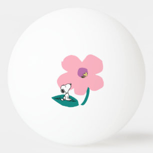 Bolinha De Ping Pong Amendoins Ilustração da Flor Rosa-Rosa Natural