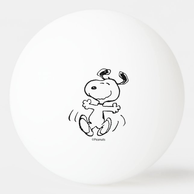 Bolinha De Ping Pong Amendoins | Uma dança feliz snoopy (Frente)