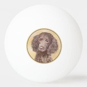 Bolinha De Ping Pong American Water Spaniel Painting - Arte Original de